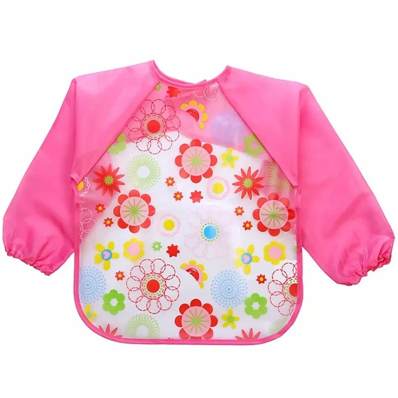 Bavoir_impermeable_a_manches_longues_pour_bebe_rose