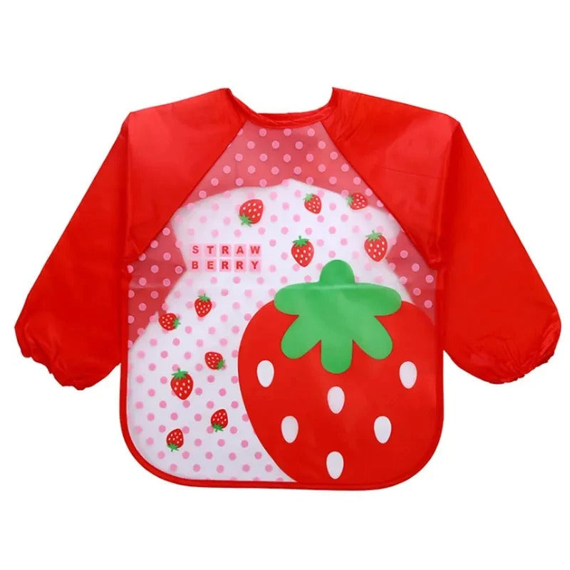 Bavoir_impermeable_a_manches_longues_pour_bebe_rouge