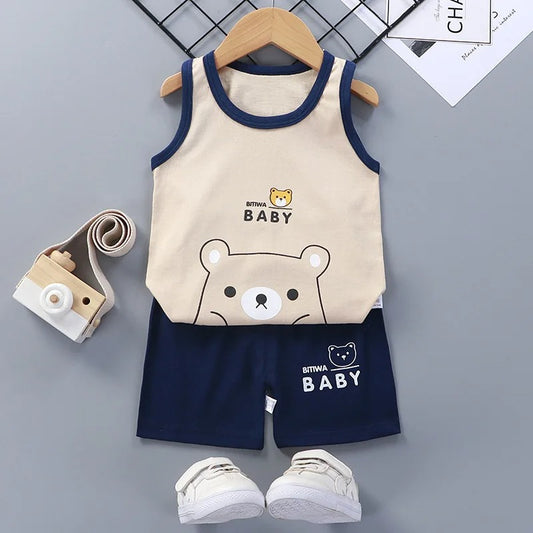 Ensemble_Enfant_T-shirt_et_Short_Bleu_Beige