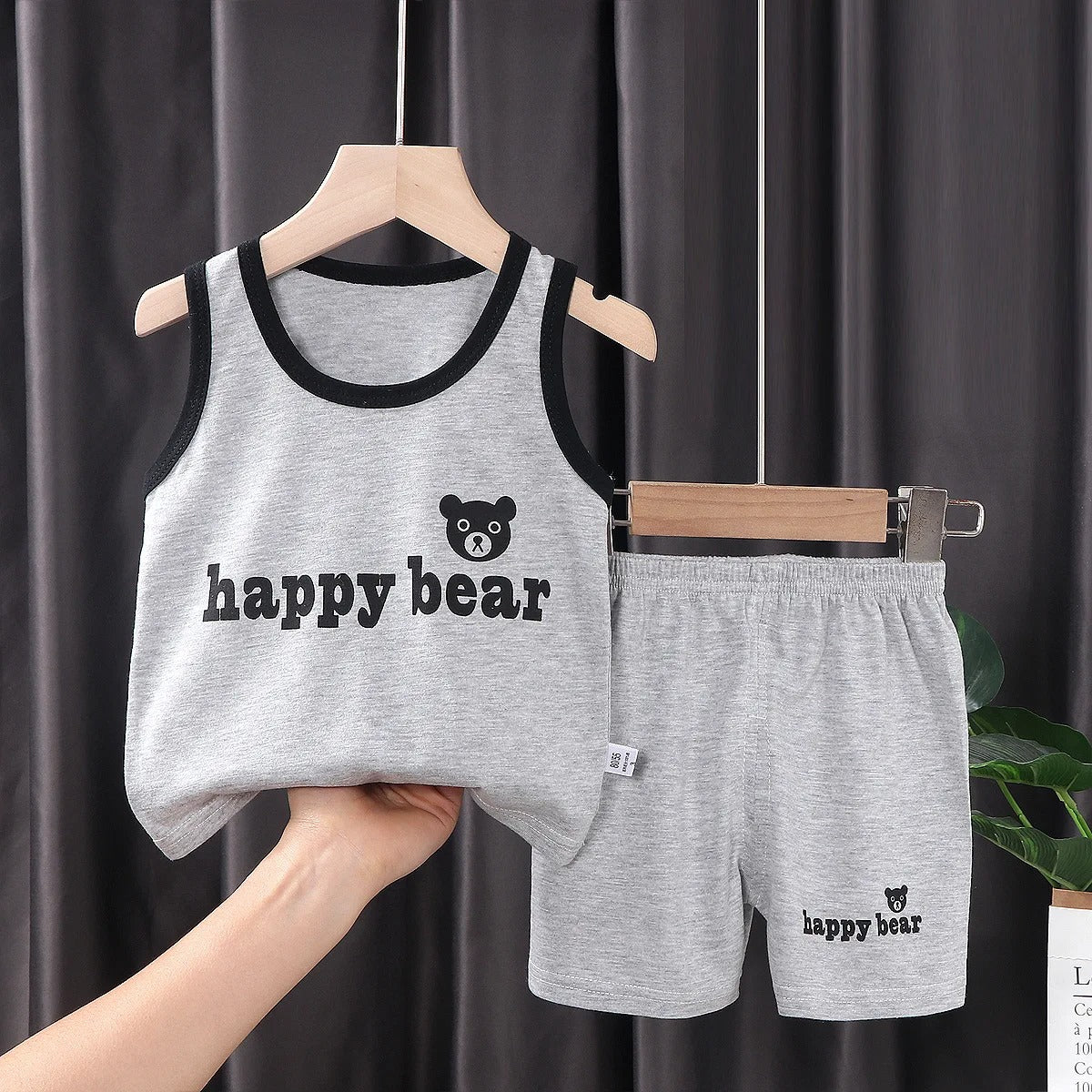 Ensemble_Enfant_T-shirt_et_Short_Gris