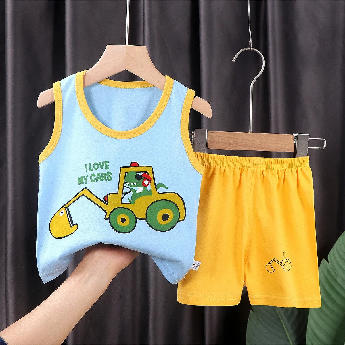 Ensemble_Enfant_T-shirt_et_Short_Jaune