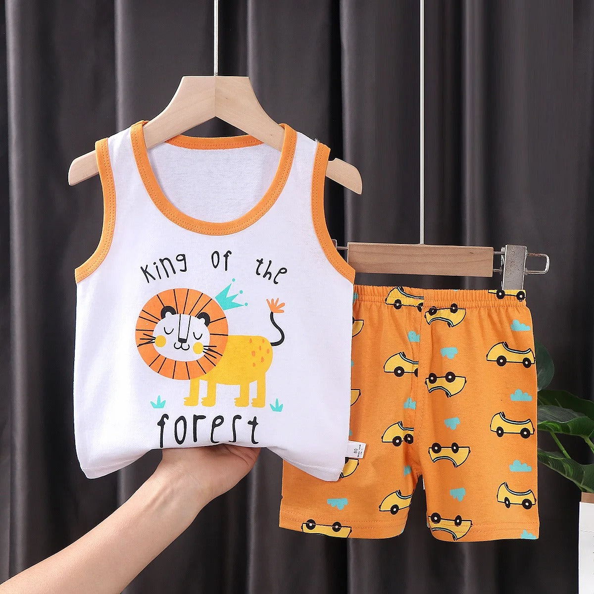 Ensemble_Enfant_T-shirt_et_Short_Orange