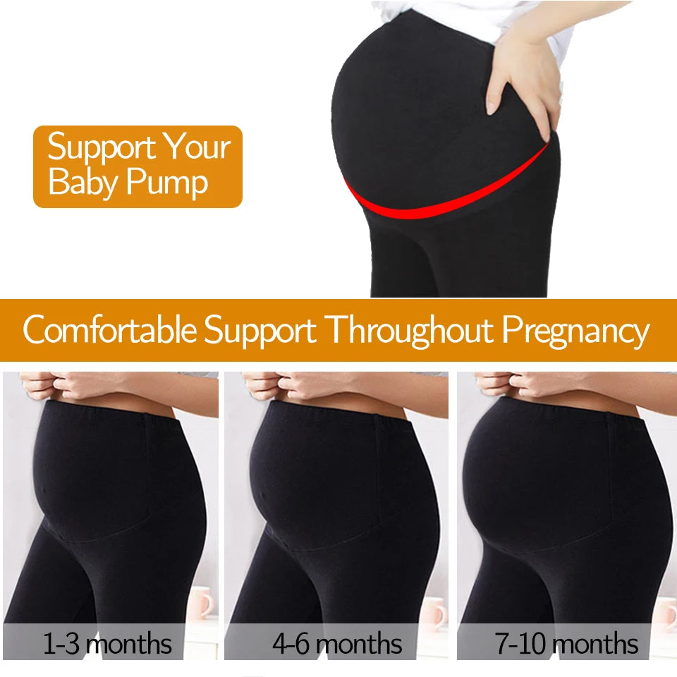 Nouvelle grossesse taille haute Leggings vêtements de maternité maigres pour les femmes enceintes soutien du ventre tricoté Legging corps Shaper pantalon