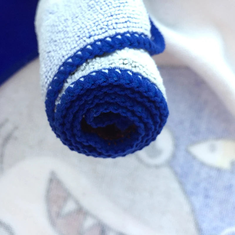 Serviette de bain en coton microfibre pour enfant