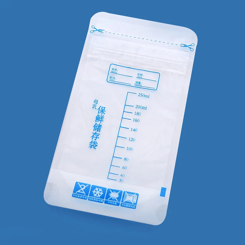 Sacs de congélation de lait de 250ml, 30 pièces.