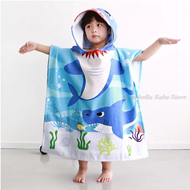 Serviette de bain en coton microfibre pour enfant