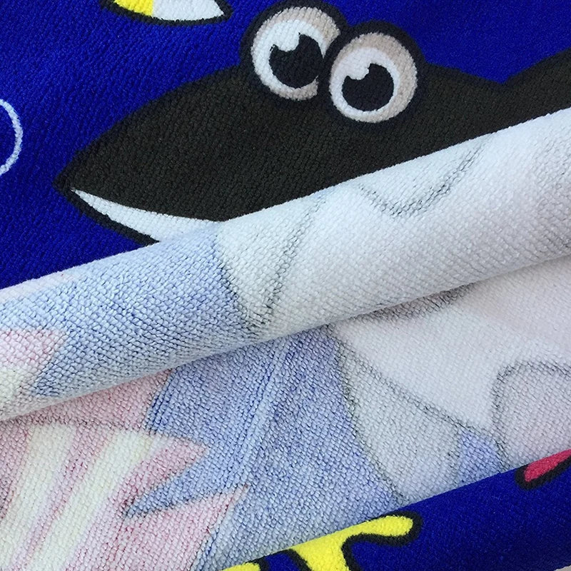Serviette de bain en coton microfibre pour enfant