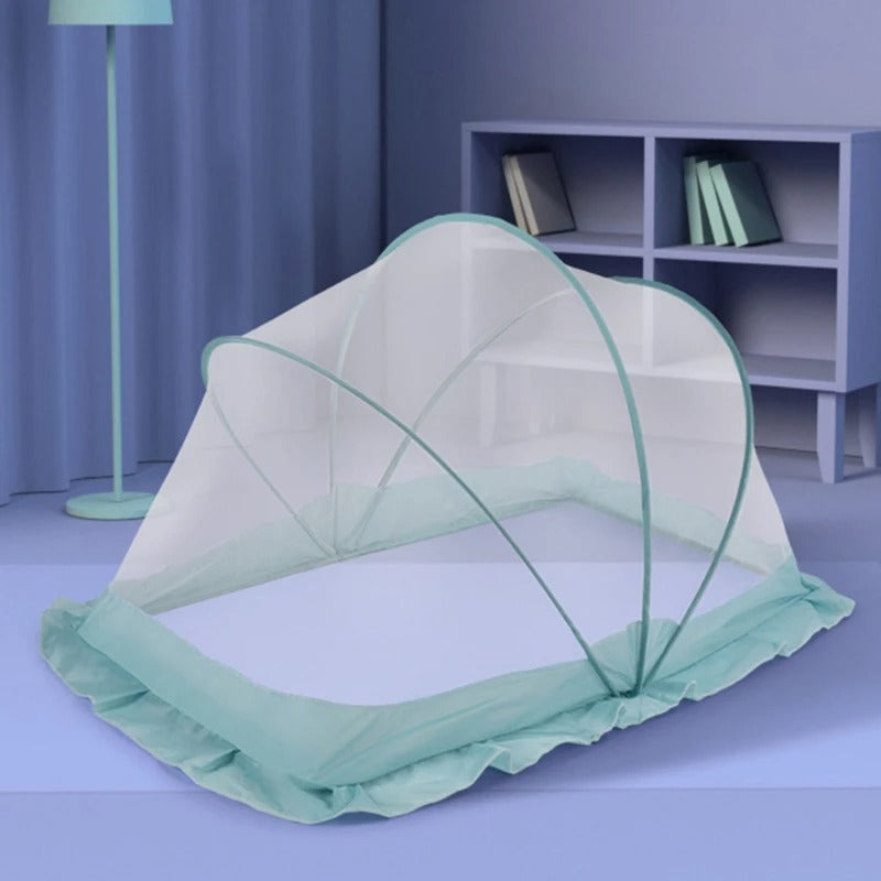 Moustiquaire-de-lit-pour-bebe-vert