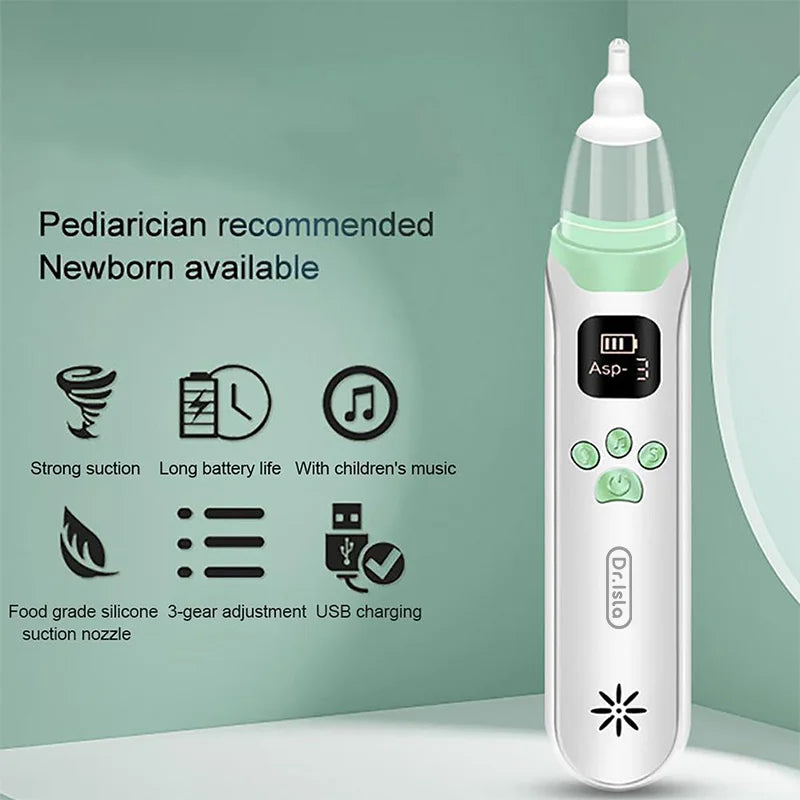 Dr. isla bébé nez nettoyant Silicone aspiration réglable électrique enfant aspirateur Nasal sécurité pratique à faible bruit