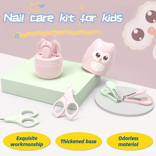 Kit de ciseaux à ongles pour bébés, coupe-ongles Portable, pince à épiler avec boîte, Kit de manucure pour enfants, santé sûre