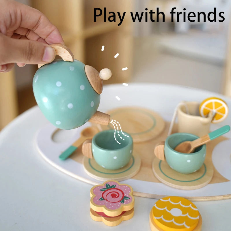 Jouets de cuisine en bois pour enfants