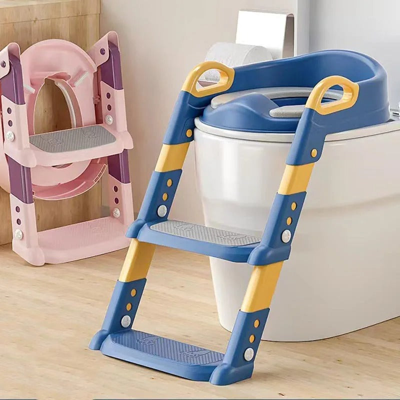 Escabeau de toilette pliable et réglable pour enfants