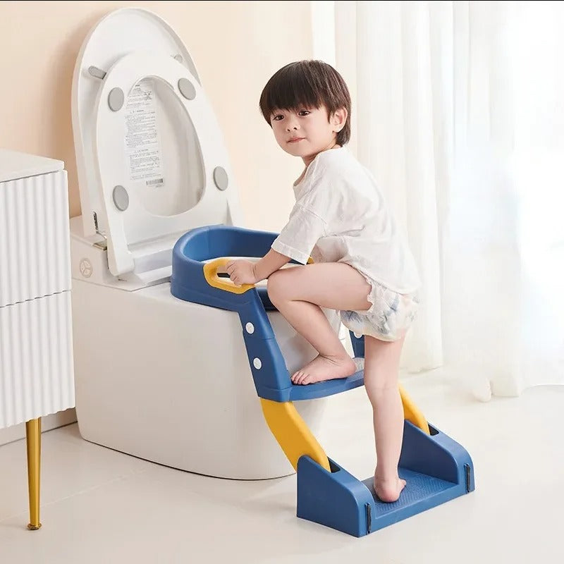 Escabeau de toilette pliable et réglable pour enfants